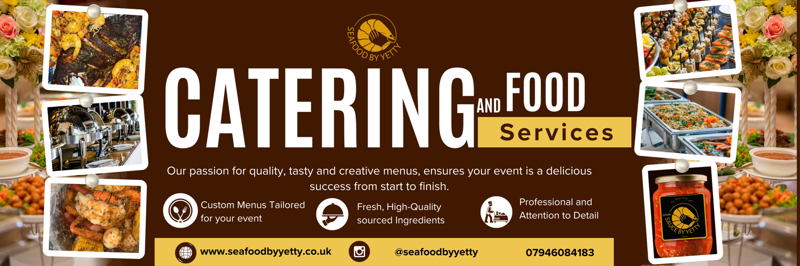 Seafood yetty Banner 2m W